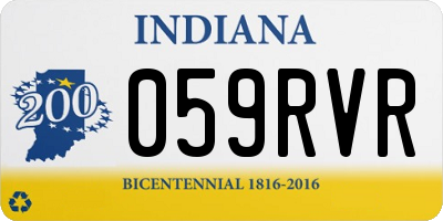 IN license plate 059RVR