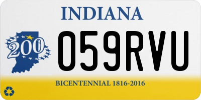 IN license plate 059RVU