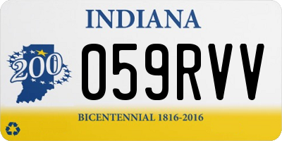 IN license plate 059RVV