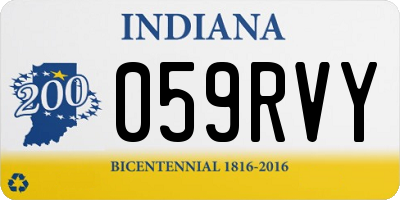 IN license plate 059RVY