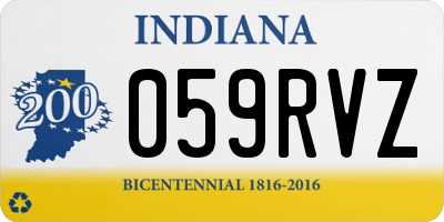 IN license plate 059RVZ