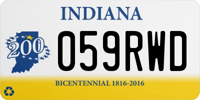IN license plate 059RWD