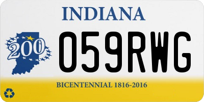 IN license plate 059RWG