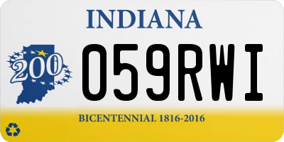 IN license plate 059RWI