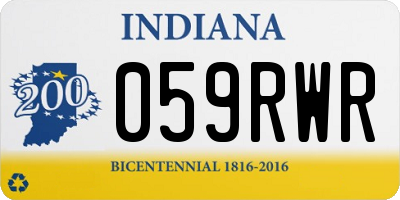 IN license plate 059RWR