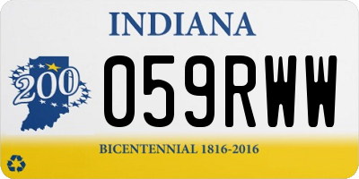 IN license plate 059RWW