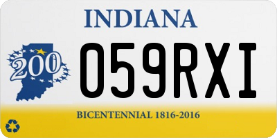 IN license plate 059RXI