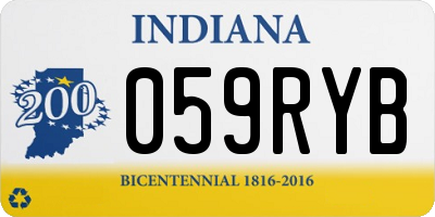 IN license plate 059RYB