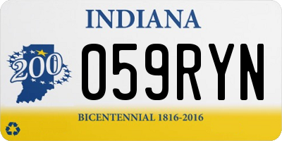 IN license plate 059RYN