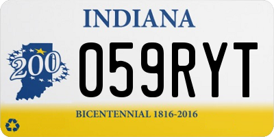 IN license plate 059RYT