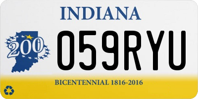IN license plate 059RYU