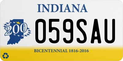 IN license plate 059SAU