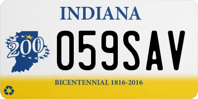 IN license plate 059SAV