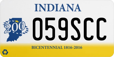 IN license plate 059SCC