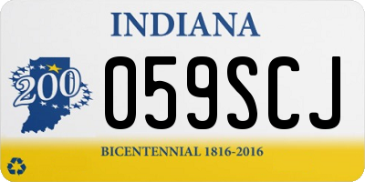 IN license plate 059SCJ