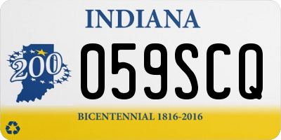 IN license plate 059SCQ