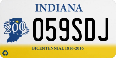 IN license plate 059SDJ