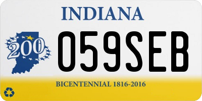IN license plate 059SEB