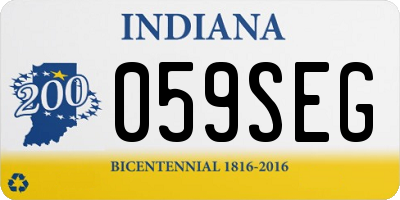 IN license plate 059SEG