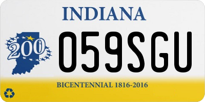 IN license plate 059SGU
