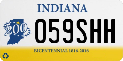 IN license plate 059SHH