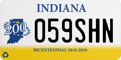 IN license plate 059SHN