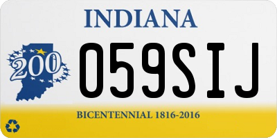 IN license plate 059SIJ