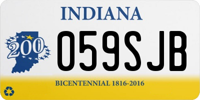 IN license plate 059SJB