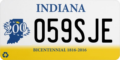 IN license plate 059SJE