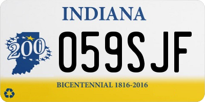 IN license plate 059SJF