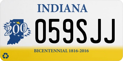 IN license plate 059SJJ