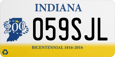 IN license plate 059SJL