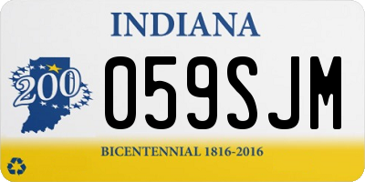 IN license plate 059SJM