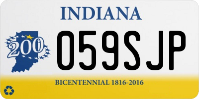 IN license plate 059SJP