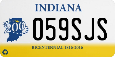 IN license plate 059SJS