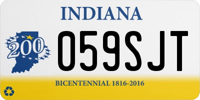 IN license plate 059SJT