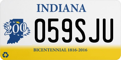 IN license plate 059SJU