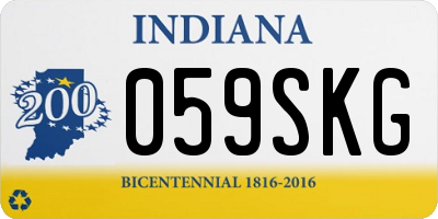 IN license plate 059SKG