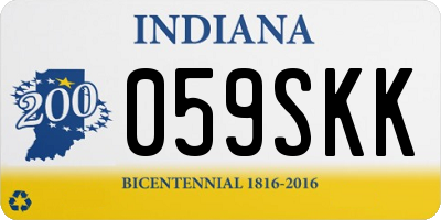 IN license plate 059SKK