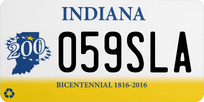 IN license plate 059SLA