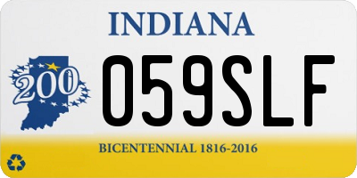 IN license plate 059SLF