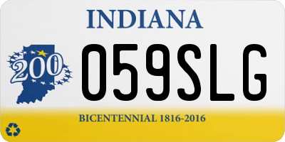 IN license plate 059SLG