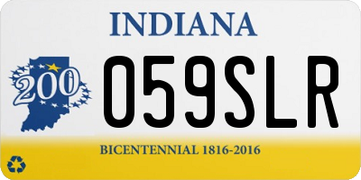 IN license plate 059SLR