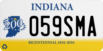 IN license plate 059SMA