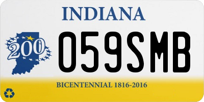 IN license plate 059SMB