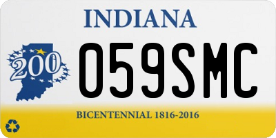 IN license plate 059SMC