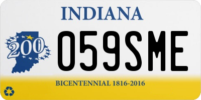 IN license plate 059SME