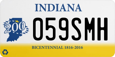 IN license plate 059SMH