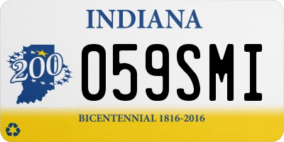IN license plate 059SMI