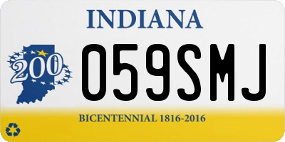IN license plate 059SMJ